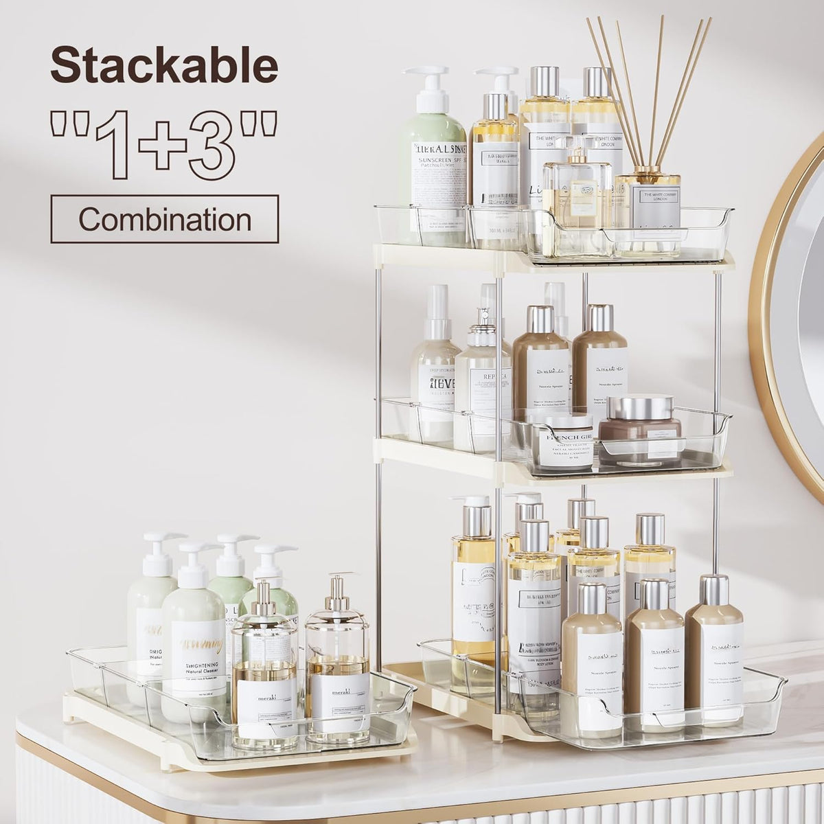 Delamu Organizadores y Almacenamiento Multiusos para Baño Debajo de...