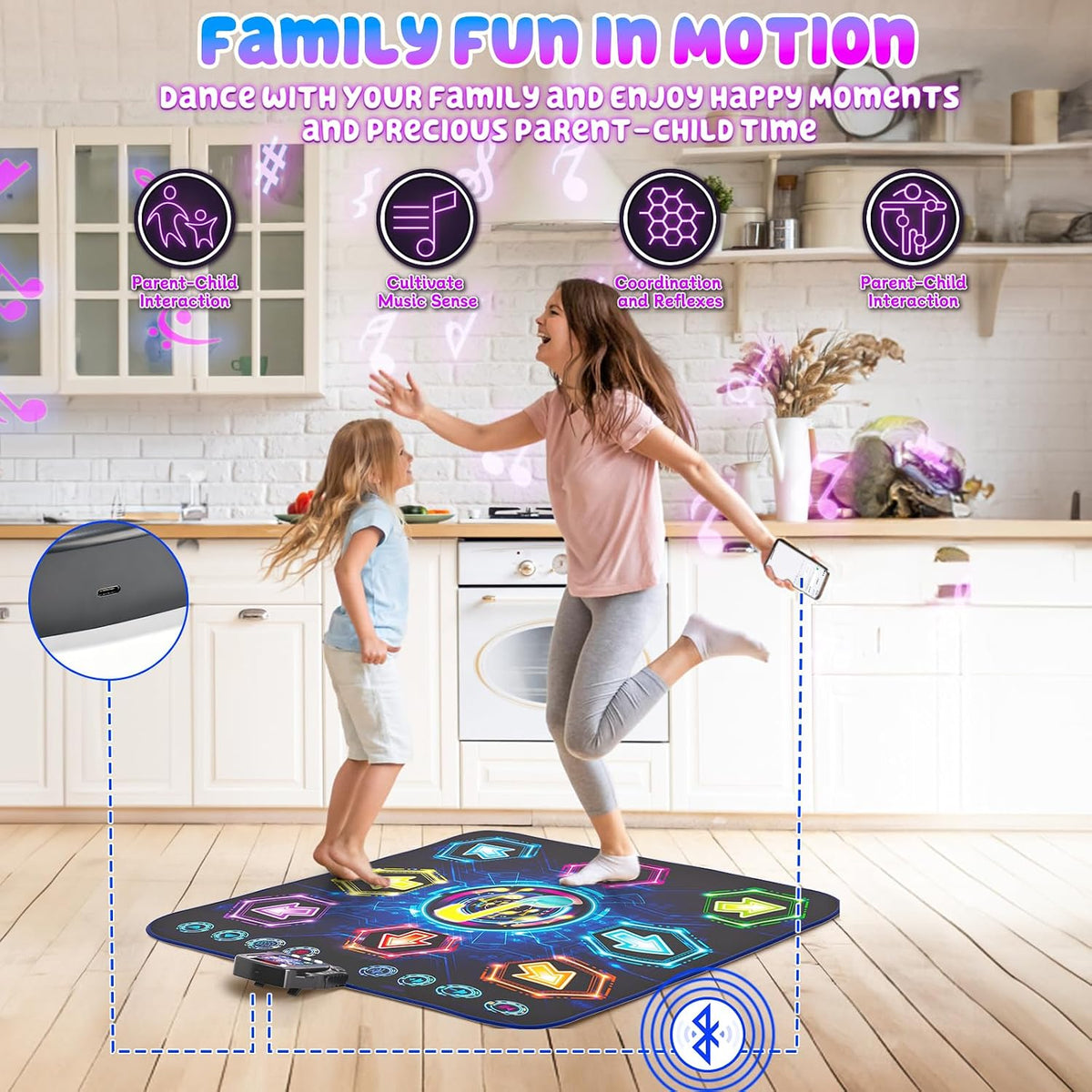 Surelect Alfombra de baile | Sistema de control de luz fluida mejor...