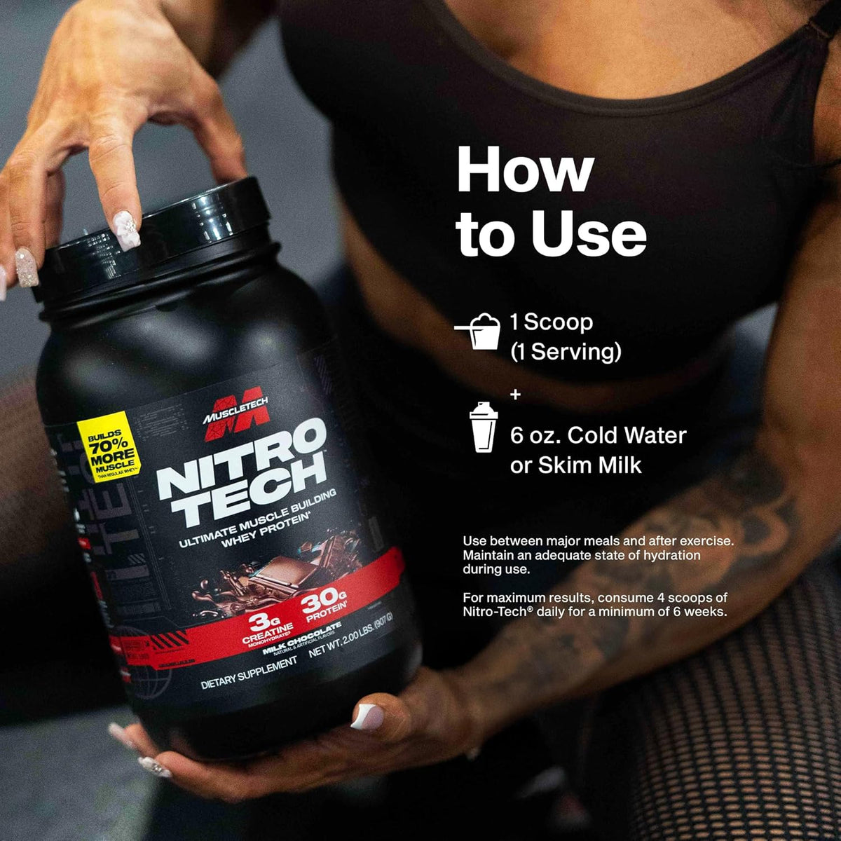 MuscleTech Proteína de suero en polvo (crema de vainilla, 2 libras)...