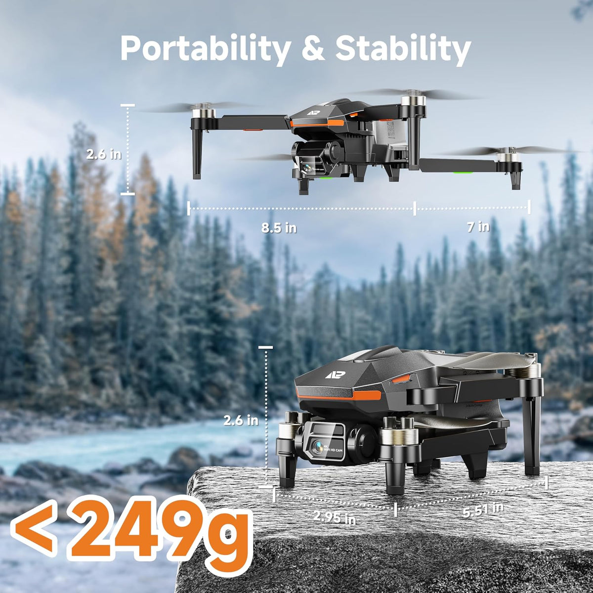 PLEGBLE Drones con cámara para adultos 4K, dron FPV para principian...