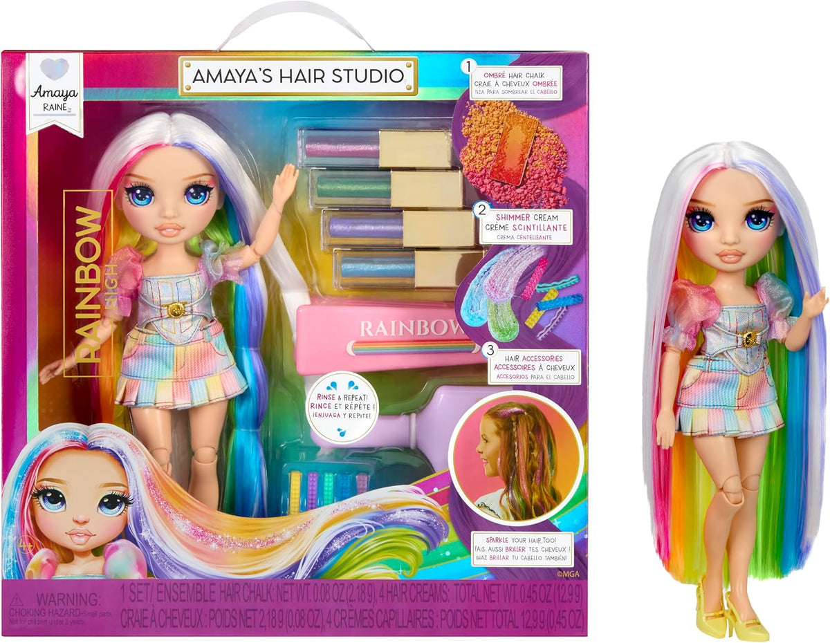 Rainbow High Amaya's Hair Studio - Crea un cabello brillante co...