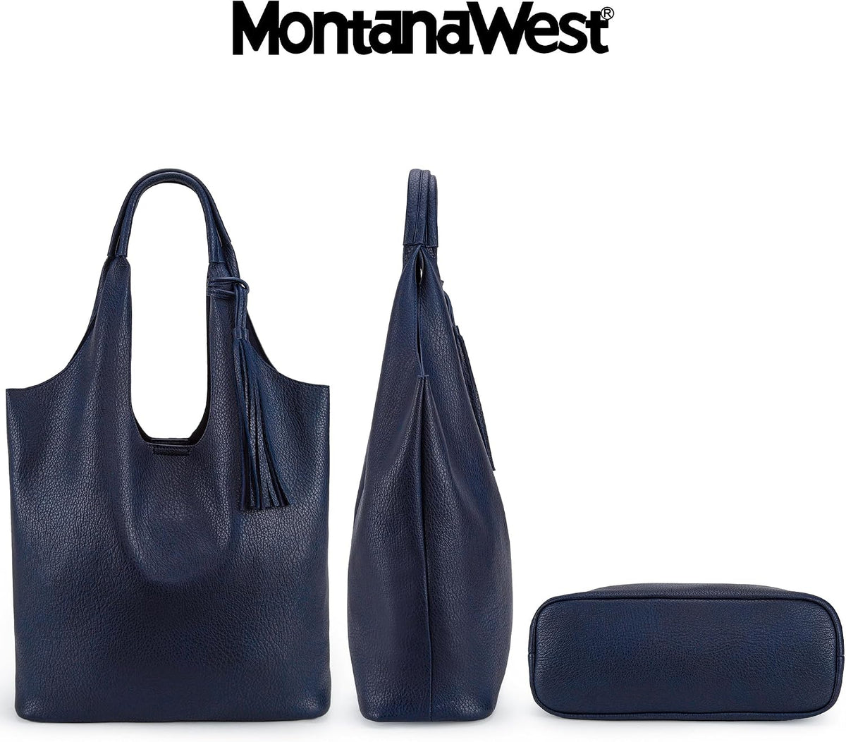 Montana West Bolsos estilo hobo holgados para mujer, bolsos de homb...