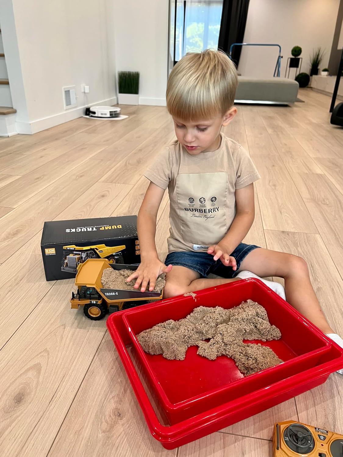 KIDMARKT - Camión volquete RC para niños, vehículo de construcción...