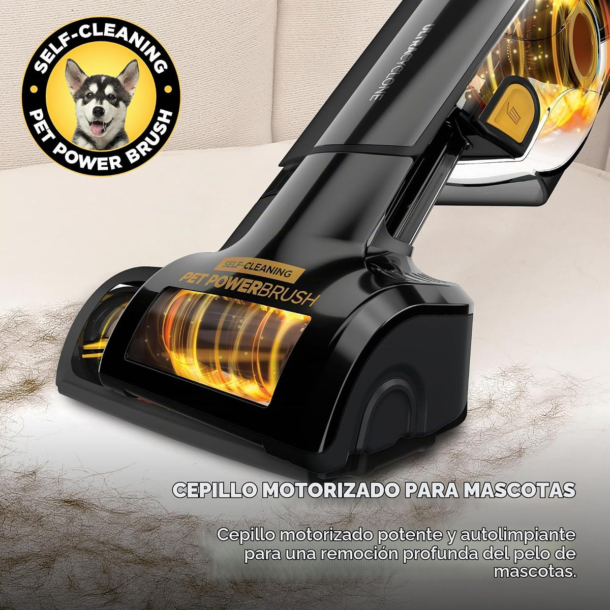 Shark UltraCyclone Pet Pro Plus - Aspiradora de mano inalámbrica, c...