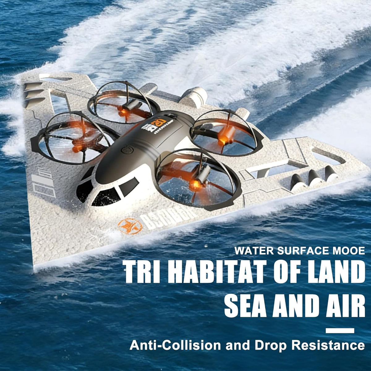 Virellia Drone RC 3 en 1 para Land Sea Air, avión de control remoto...