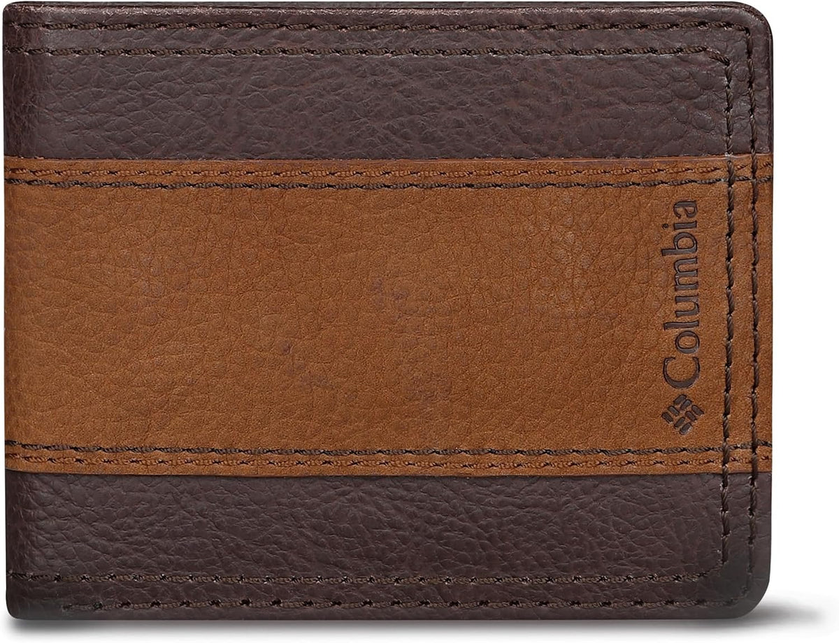 Columbia Billetera plegable delgada RFID para hombre con ventana de...