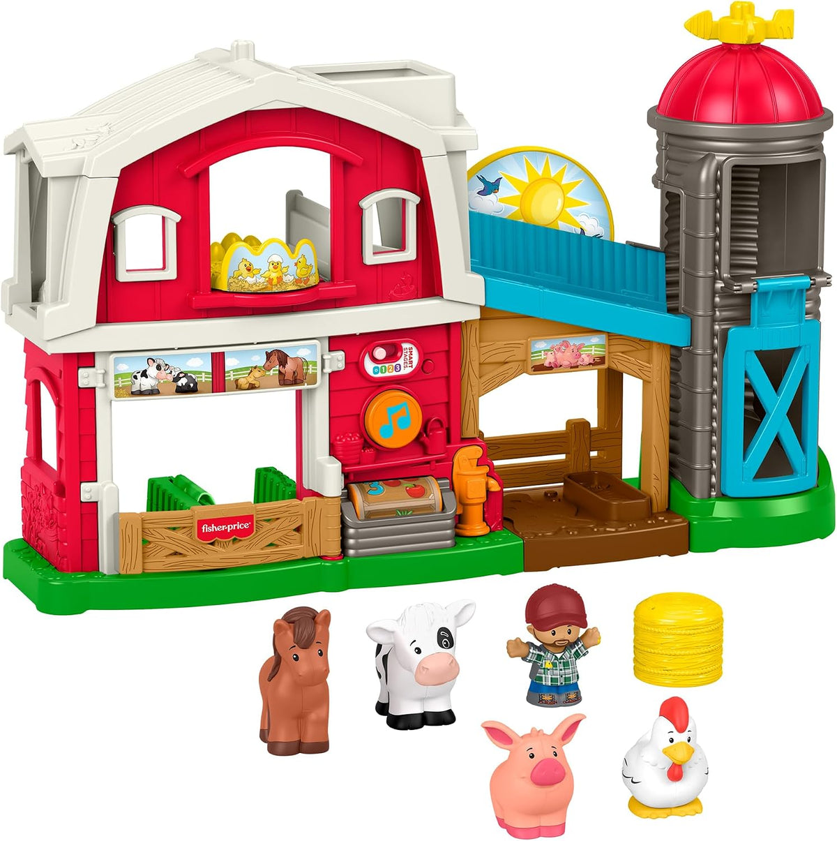 Fisher-Price Little People Caring Fun Granja de animales, Pluriling...
