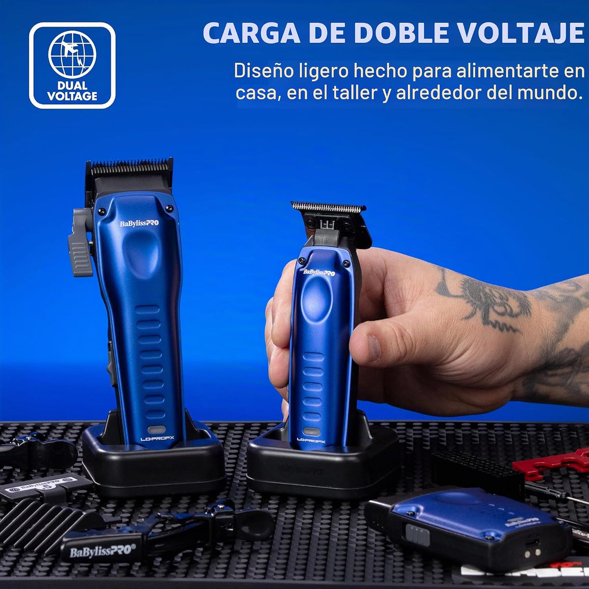 BaBylissPRO Afeitadoras LO-PROFX compactas de alto rendimiento para...