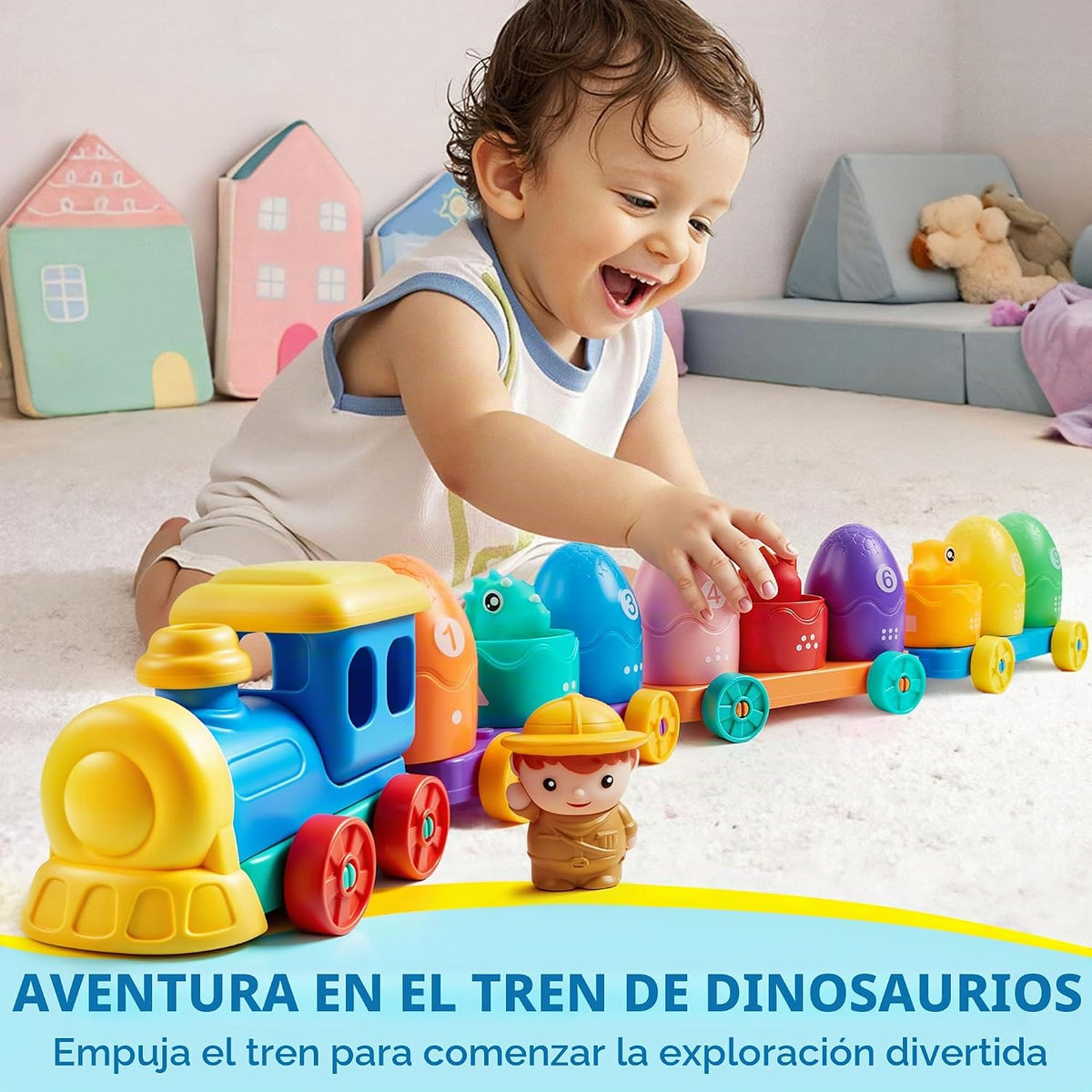 Juguetes de aprendizaje Play-Act para niños de 1, 2 y 3 años, conta...