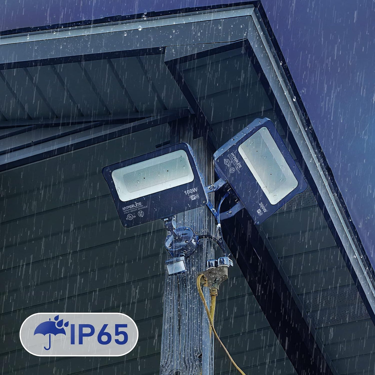 HYPERLITE - Reflector LED de 200 W 24000 lm 5000 K Luz diurna IP65...