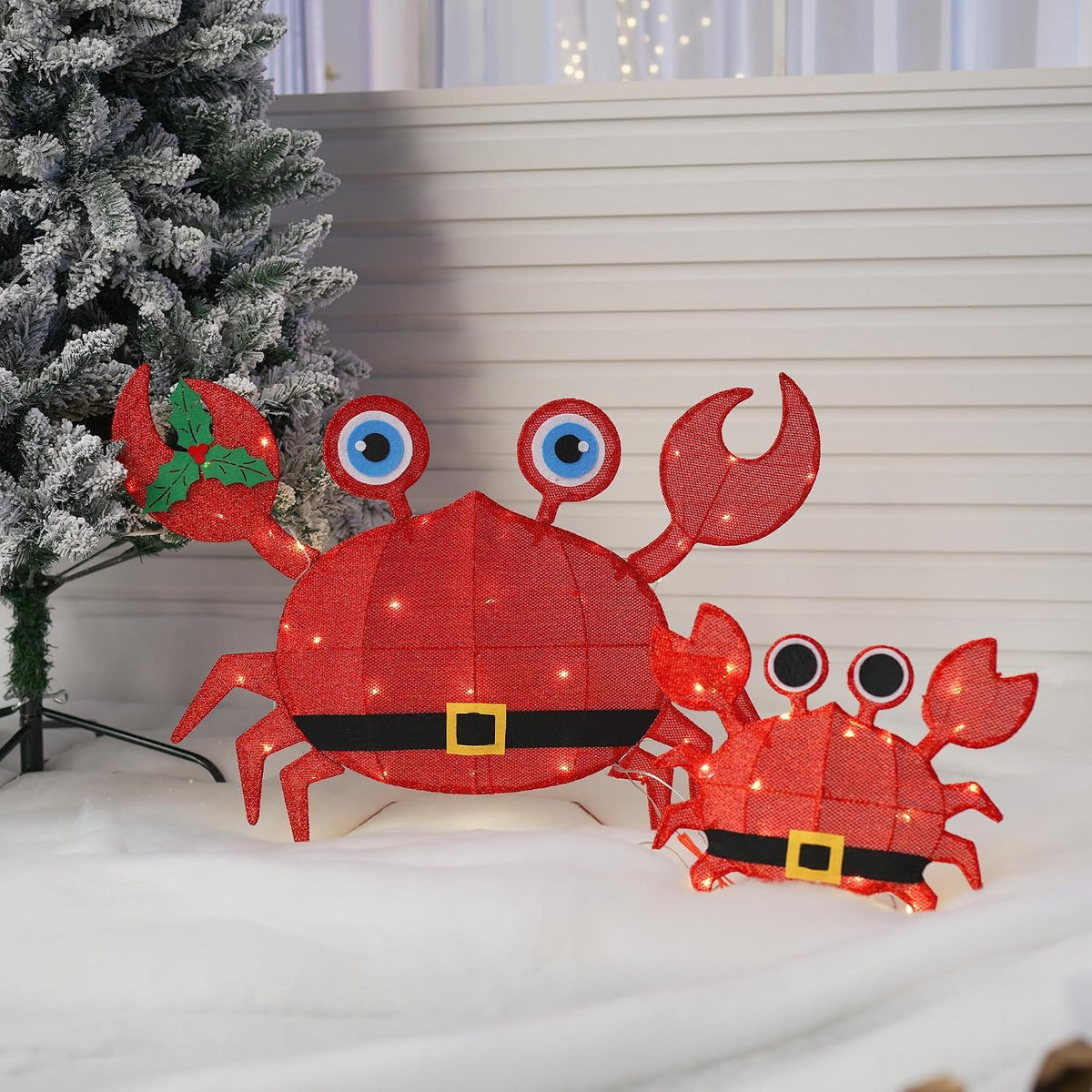 Dazzle Bright - Decoraciones navideñas para exteriores, 2 piezas de...
