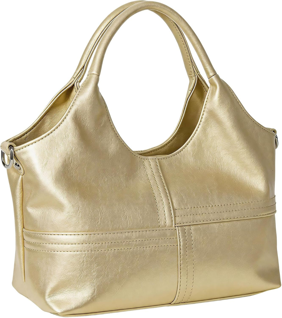 KOGTLA Bolsos de cuero vegano para mujer con correa de bandolera de...