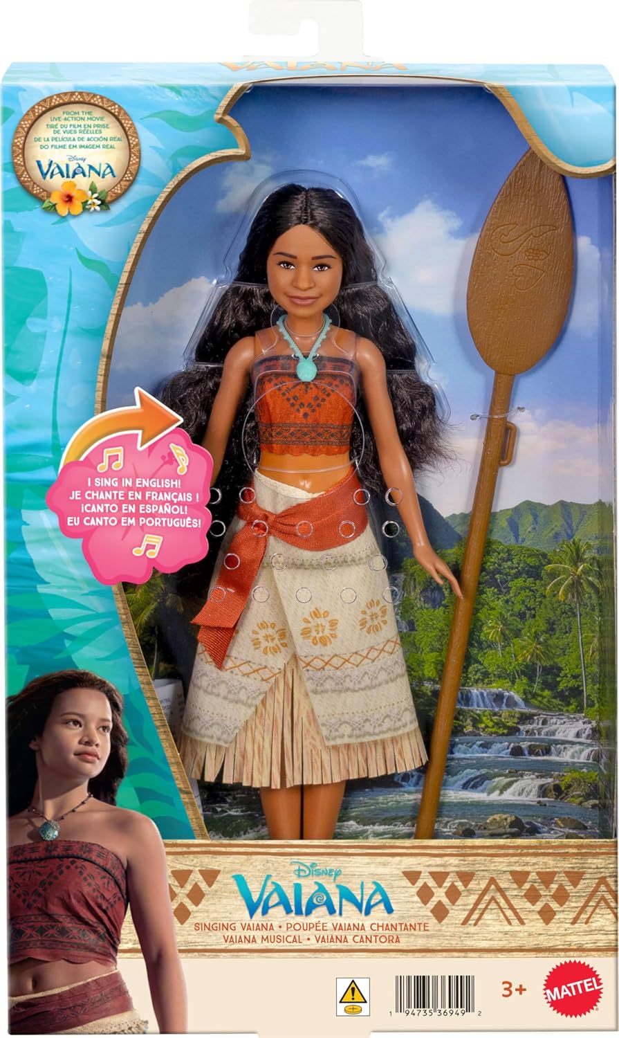 Mattel Disney Singing Moana Doll How Far I'll Go Película de ac...