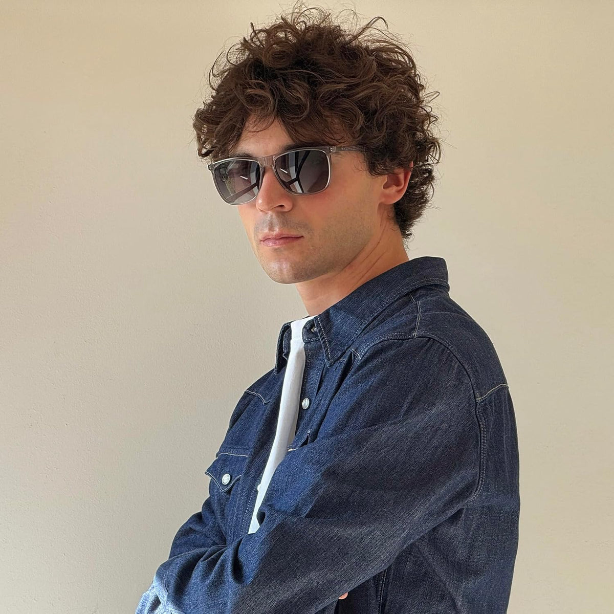 ZENOTTIC Gafas de sol polarizadas cuadradas para hombre, ultraliger...