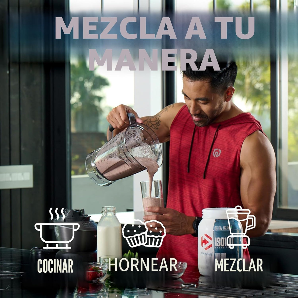 Dymatize Polvo de proteína ISO100, 100% aislado de suero de leche |...