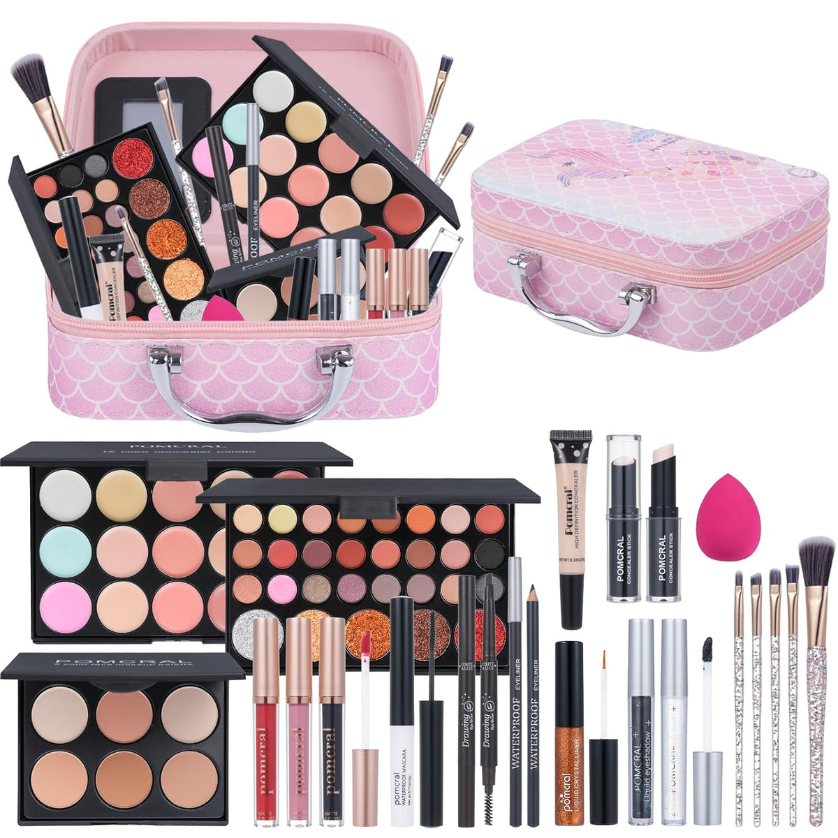 Kit de maquillaje para principiantes, juego de maquillaje para adol...