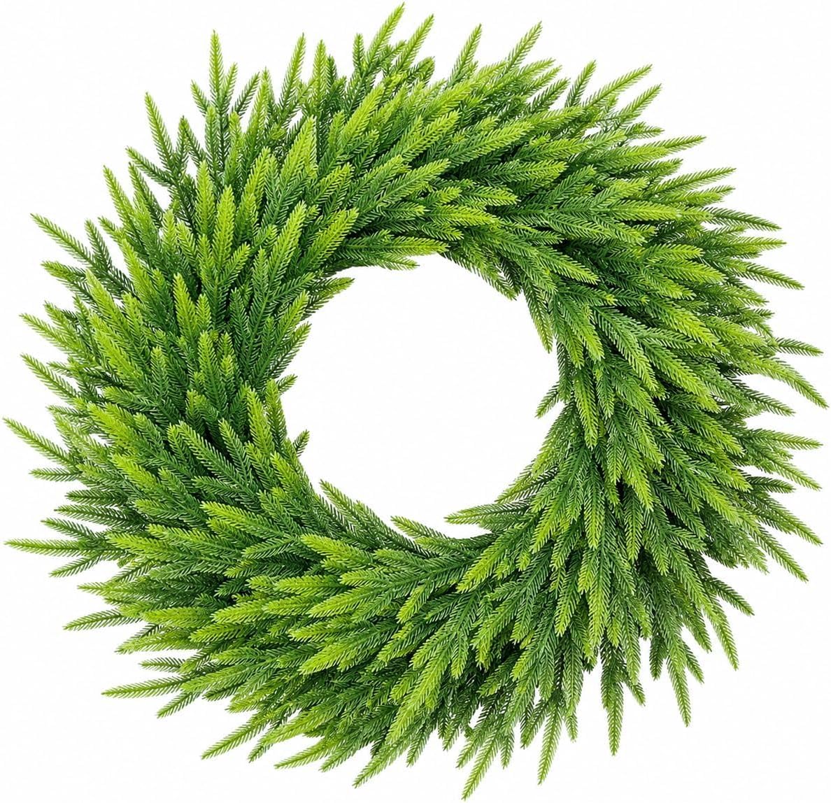 Aptliton Corona de pino de tacto real de 26 pulgadas, decoración na...