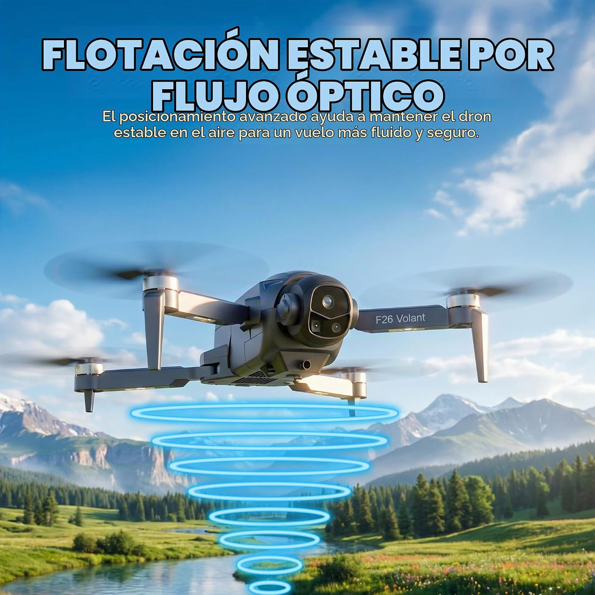 Contixo F26 Volant Drone con controlador de pantalla de 4.3", F...
