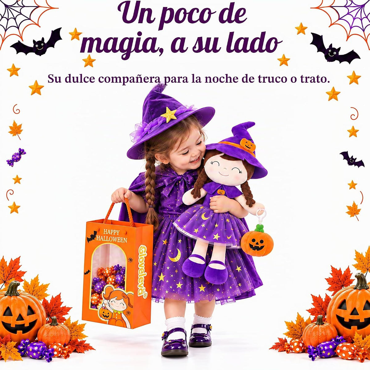 Gloveleya - Muñeca de bebé, regalo para niñas, muñecas de Halloween...