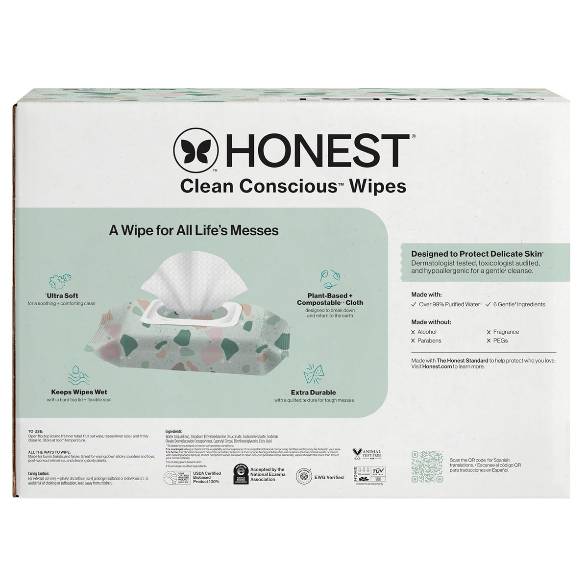 The Honest Company Toallitas multiusos para bebés, Geo Mood, 648 un...