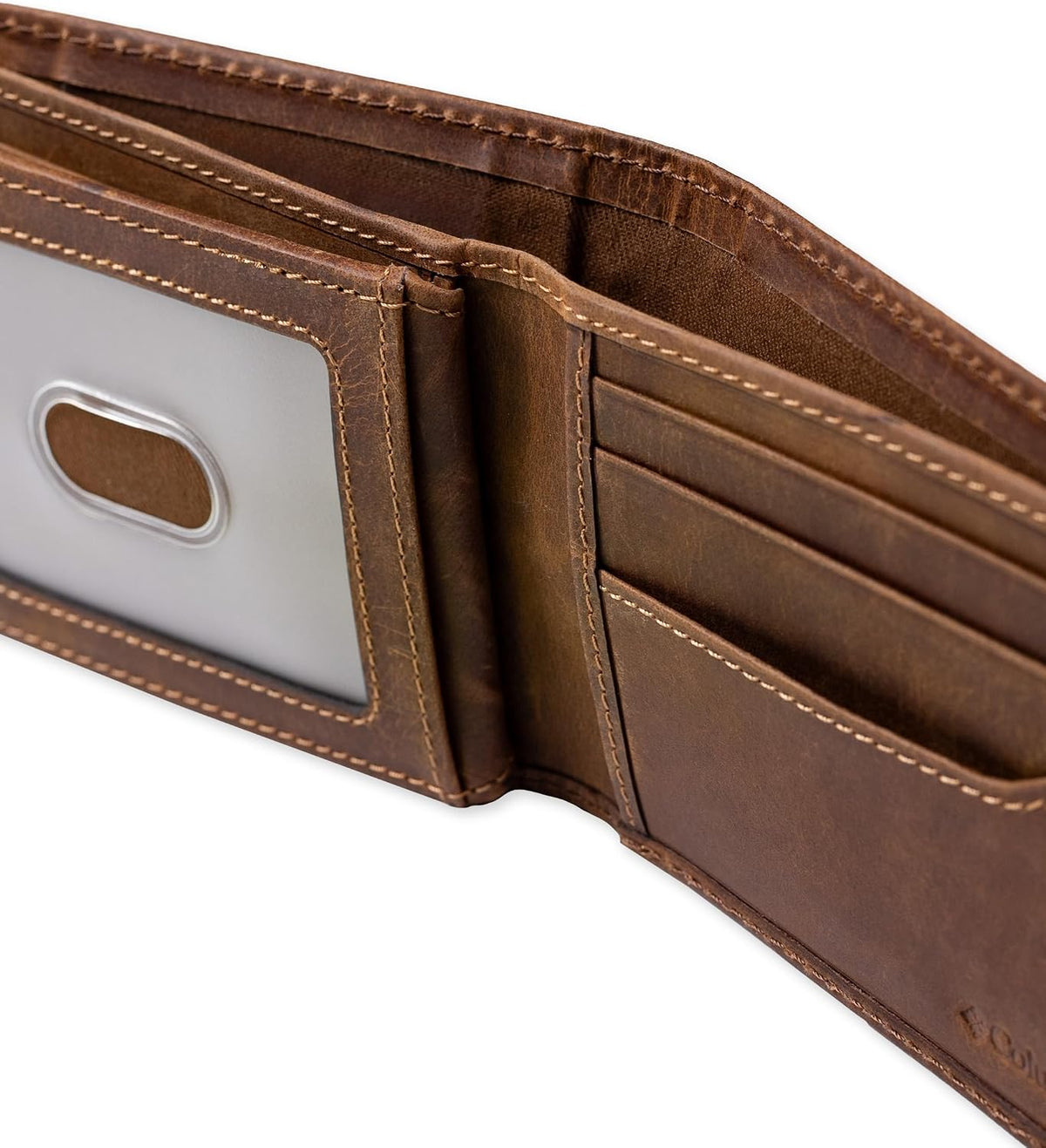 Columbia Billetera plegable delgada RFID para hombre con ventana de...