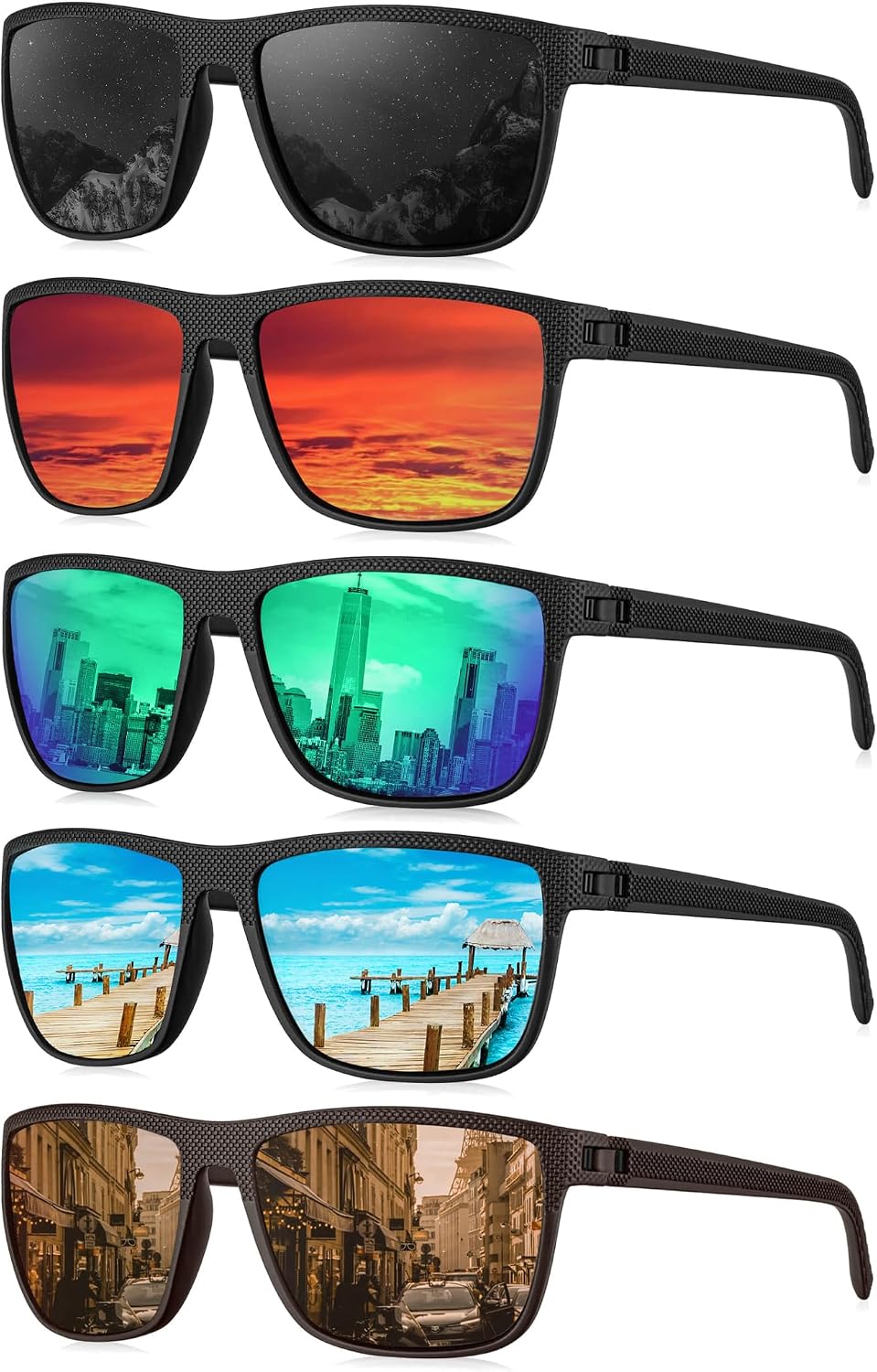 KALIYADI Gafas de sol polarizadas para hombre, gafas de sol clásica...