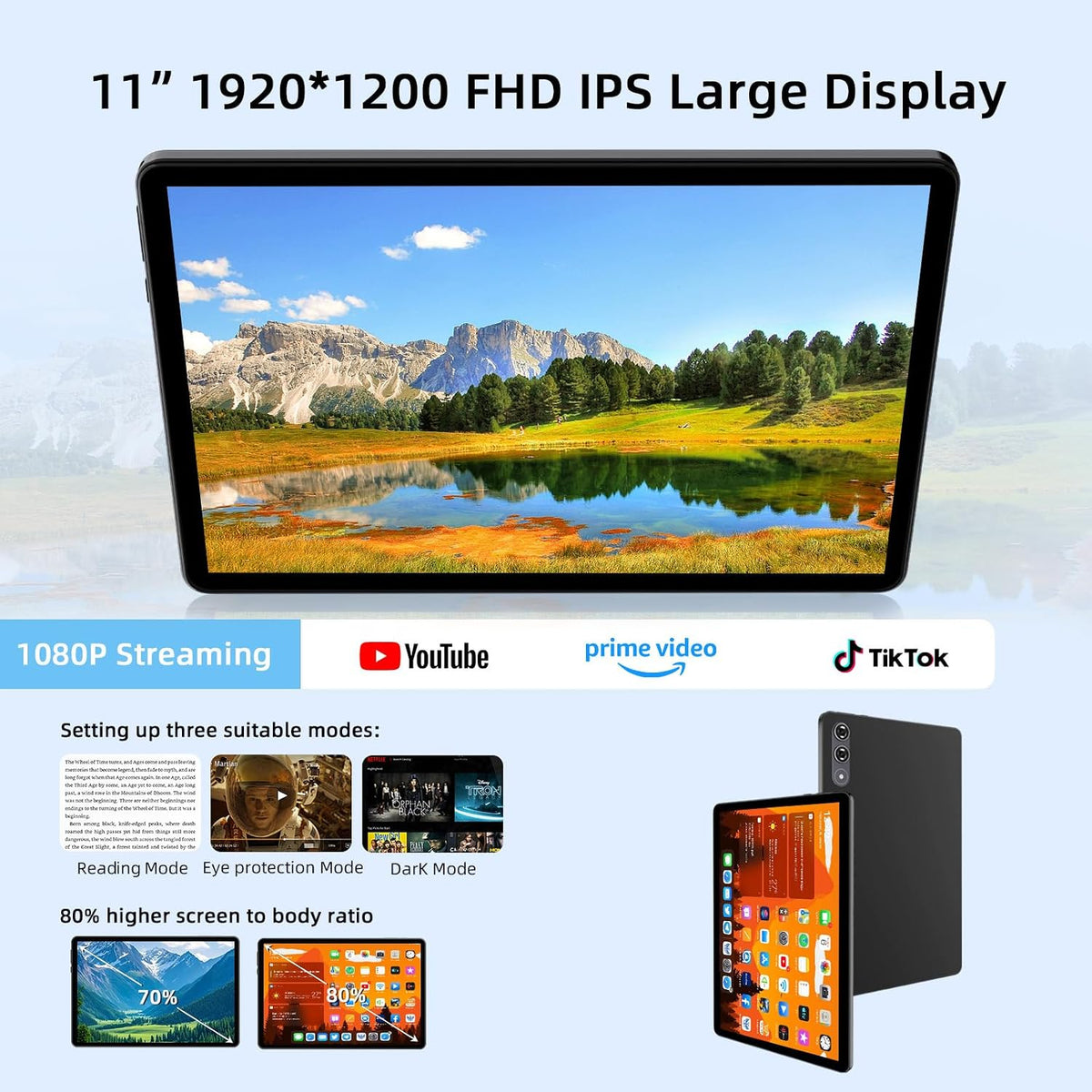 COTGOD Tablet Android 16 con Gemini AI, tabletas de 11 pulgadas con...