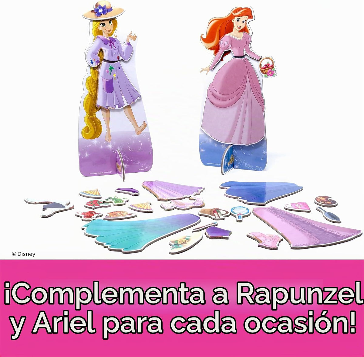 Disney Princess Rapunzel y Ariel Libro de Actividades, Muñecas Magn...