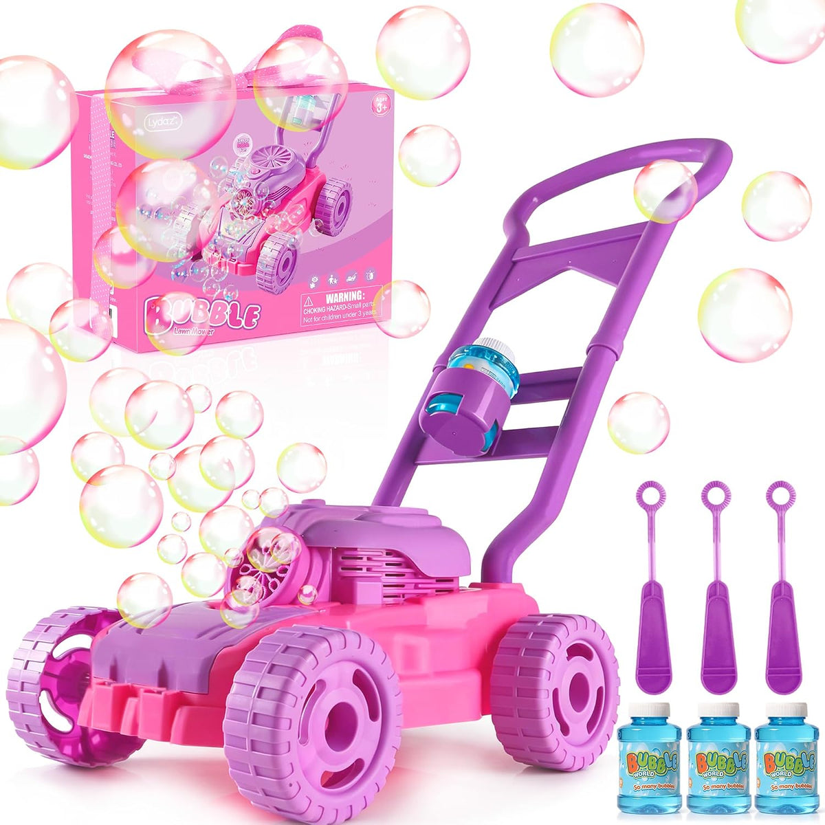 Juguetes para niños pequeños de la cortadora de césped de burbujas...