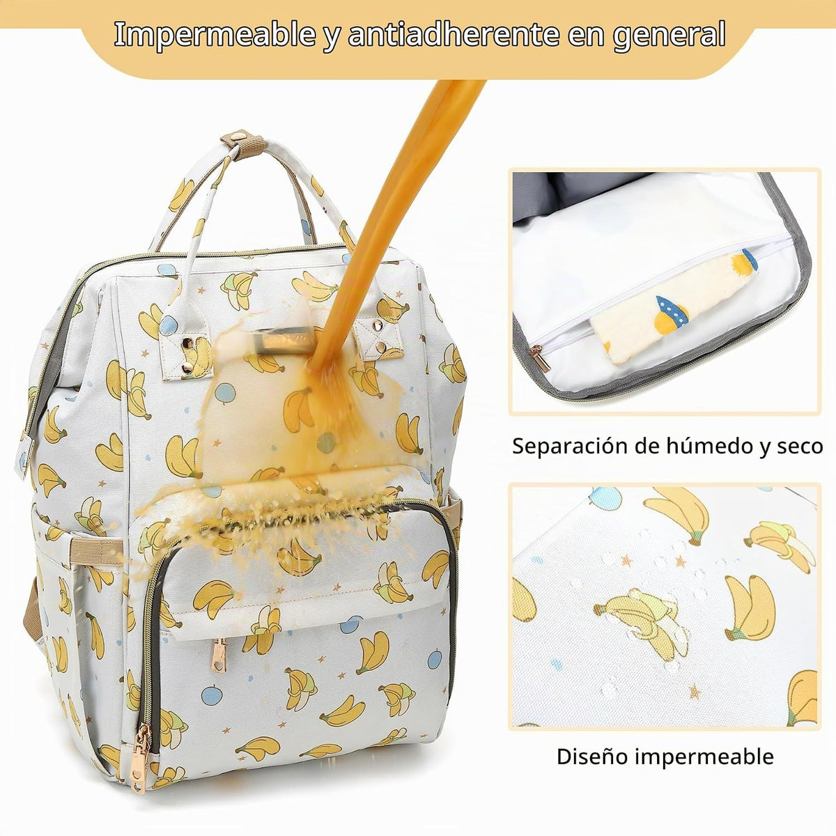 GAIVP Mochila para pañales, bolsas de pañales para bebés, niñas y n...
