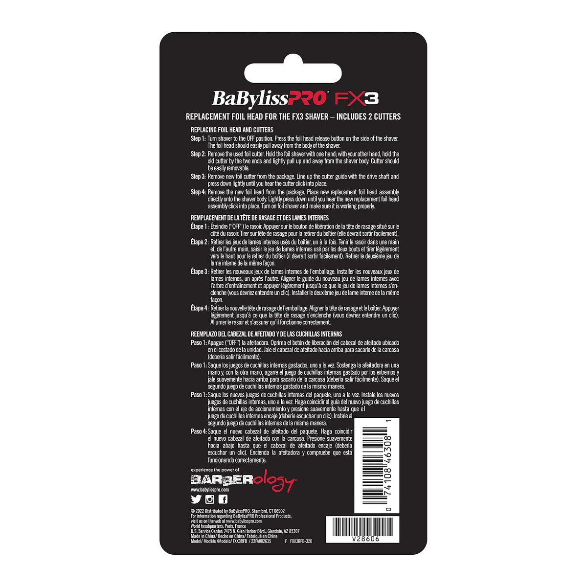 Colección de afeitadoras BaBylissPRO Barberology FX3