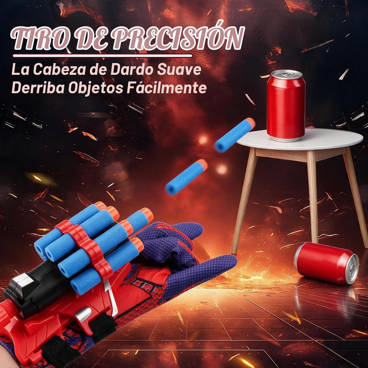 2 juegos de tiradores de telaraña, decoraciones de fiesta de Hallow...