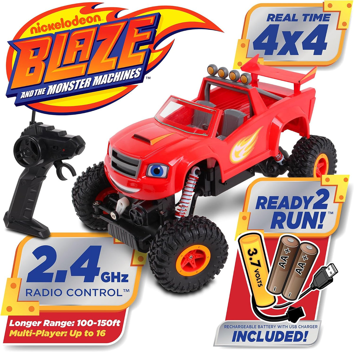 NKOK Blaze and The Monster Machines - Camión monstruo a control rem...