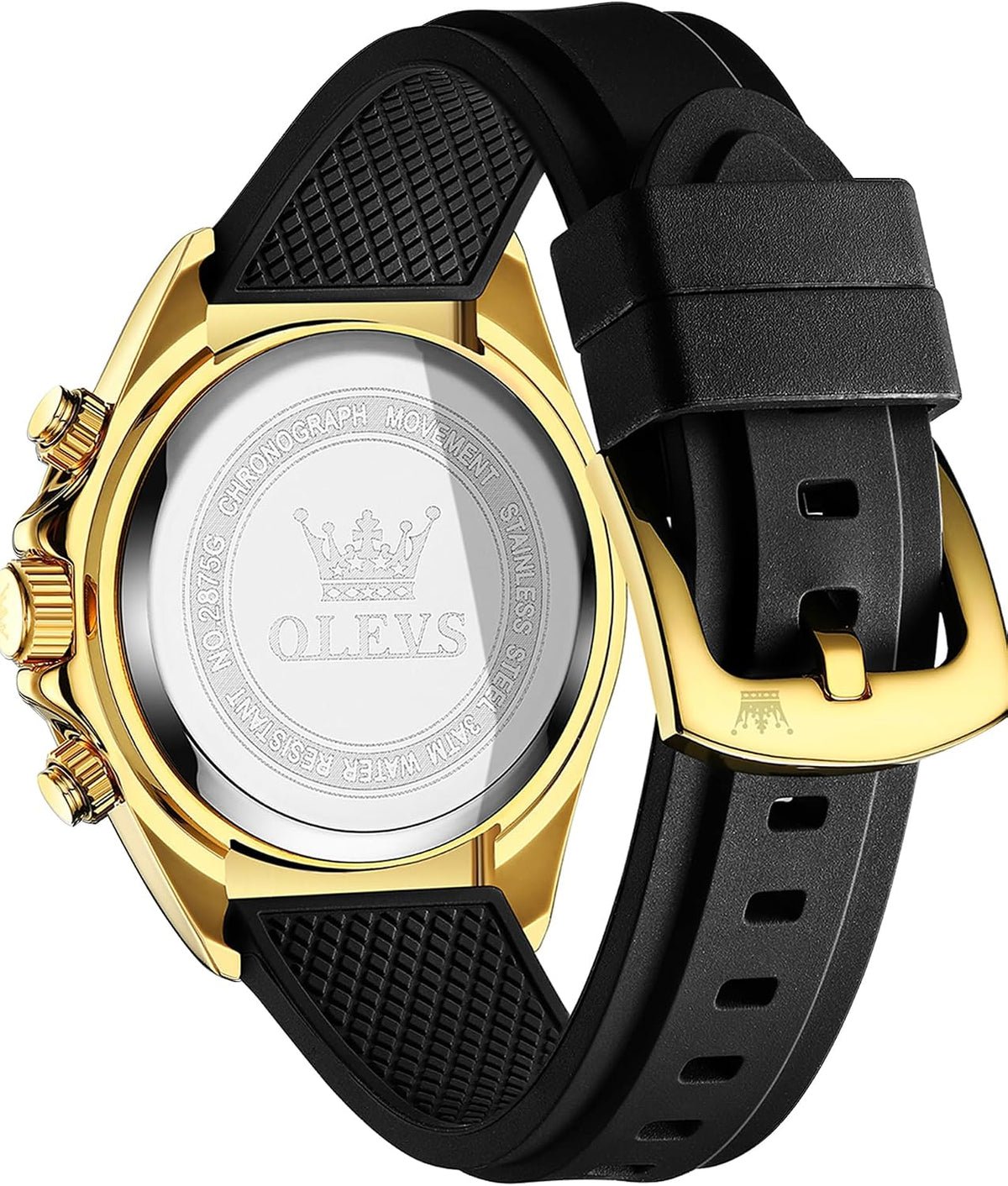 OLEVS Relojes de pulsera analógicos de cuarzo para hombre, cronógra...