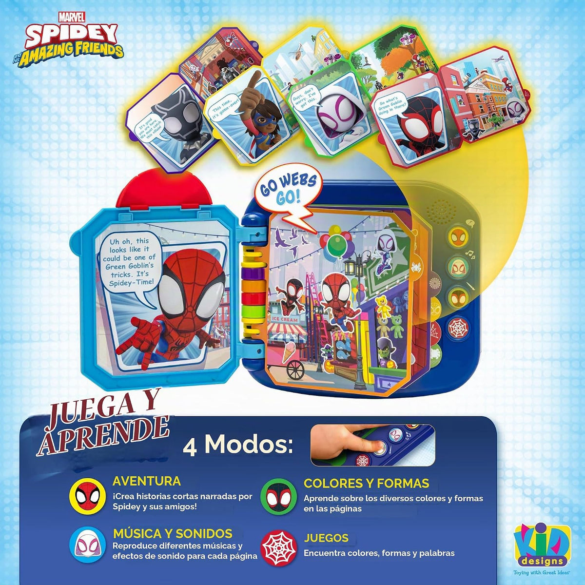Spidey and His Amazing Friends - Libro para niños, juguetes de apre...