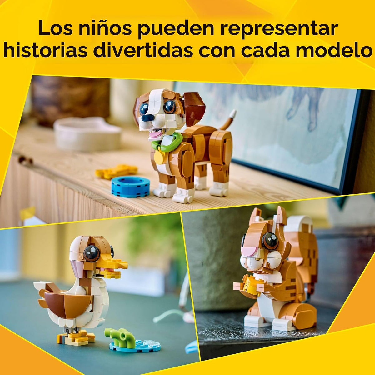 LEGO Creator 3 en 1 Cute Animals: Juguetón Cachorro Perro 31382 | J...