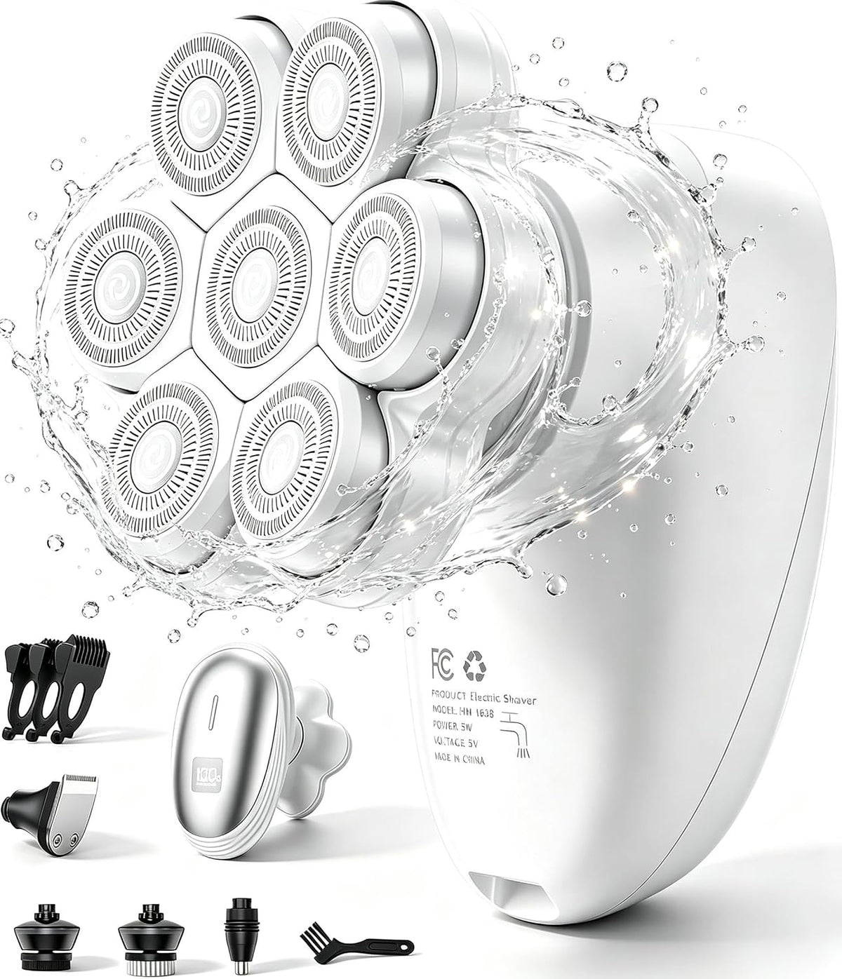 Maquinillas de afeitar eléctricas 5 en 1 para mujer, afeitadoras el...