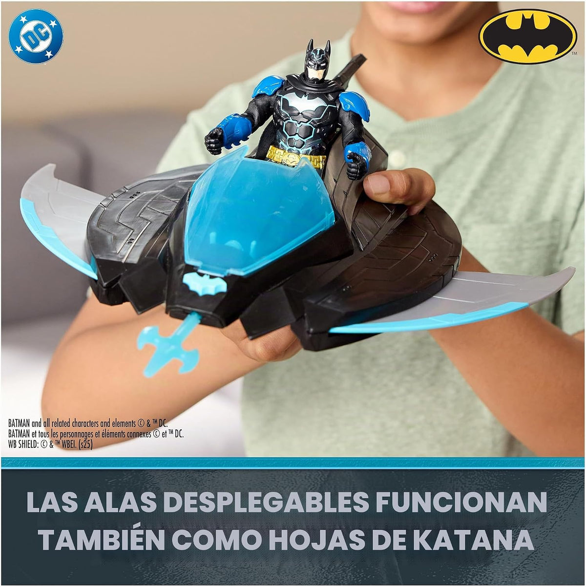 Vehículo de juguete DC Comics Ninja Strike Katana Blade Batwing | A...