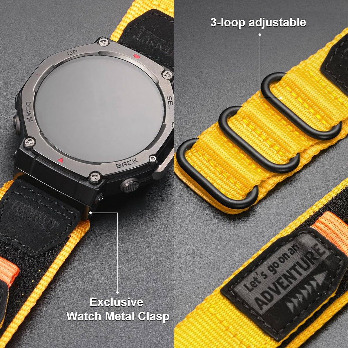 SMITHA Correa de reloj compatible con Amazfit Trex 3 \/ Trex 3 Pro...