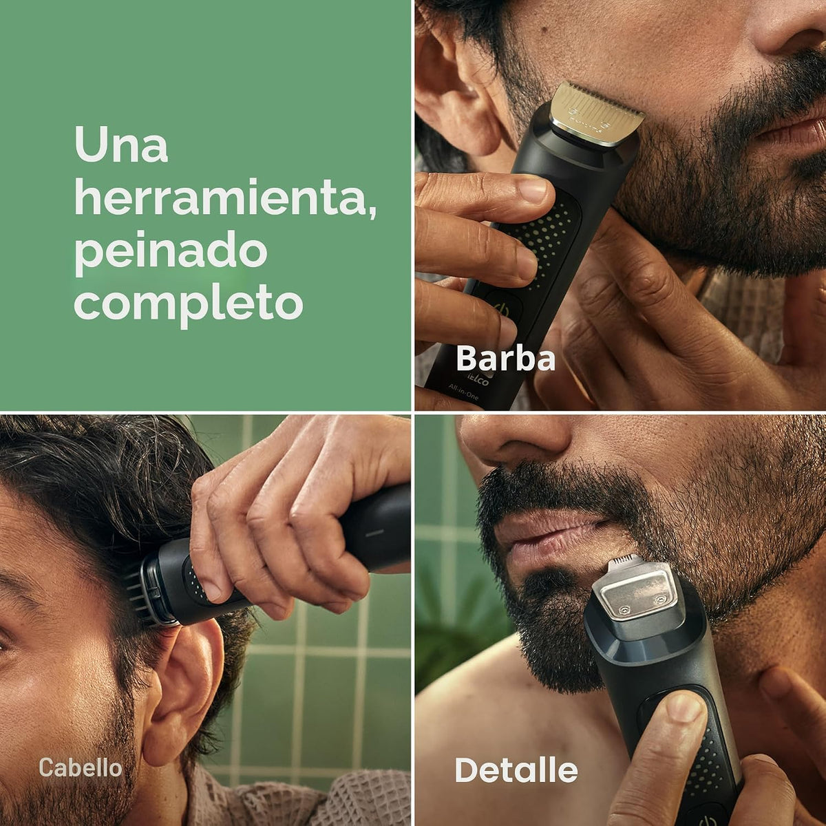 Philips Norelco All-in-One 3000 Recortadora 13 en 1, Rostro y Cabel...