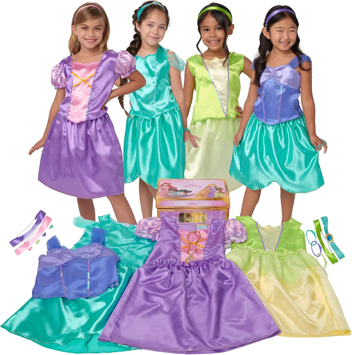 Disney Princesas Maleta de Disfraces \u2013 Conjunto de Vestido de...