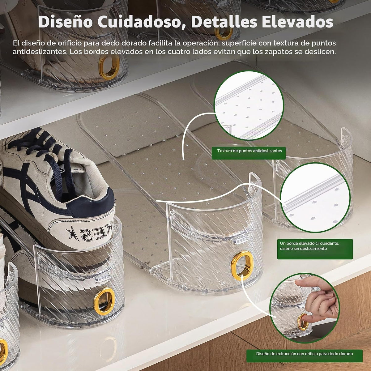 keappubest Organizador de ranura para zapatos, paquete de 20, organ...
