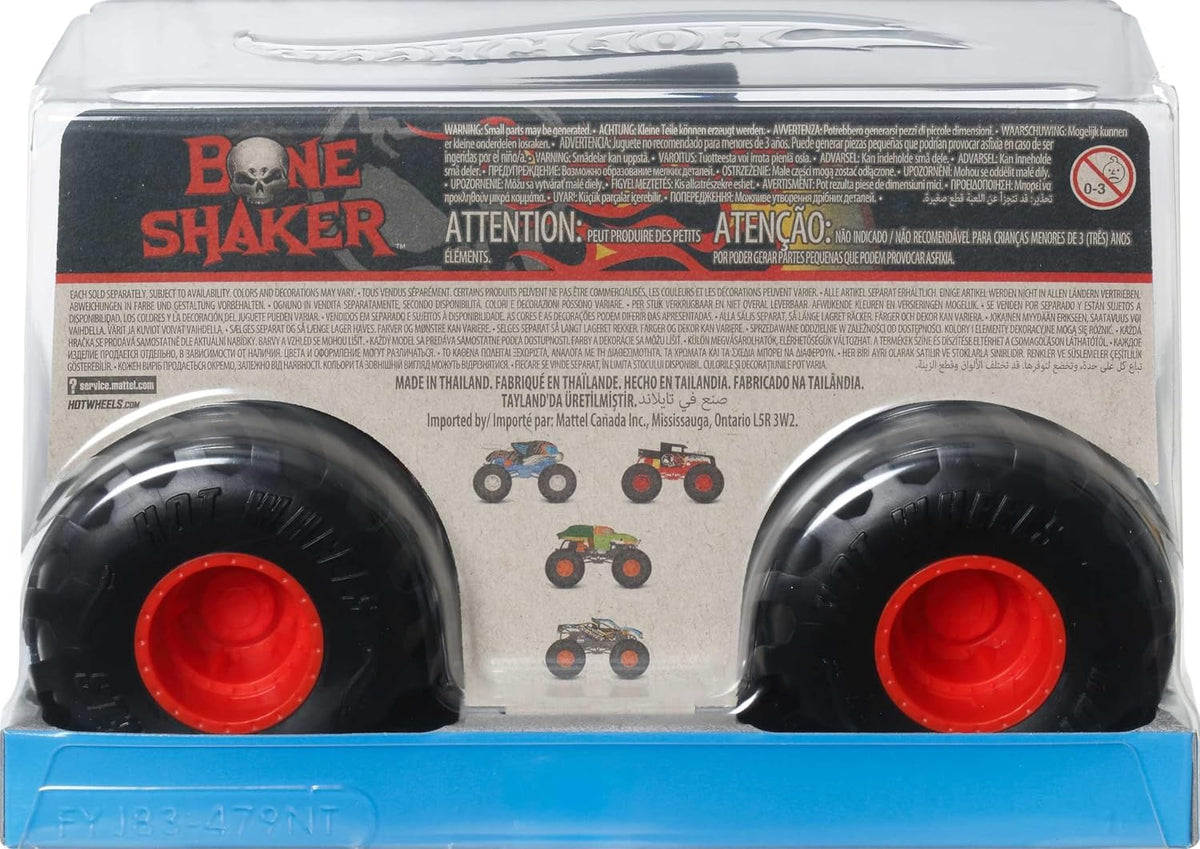 Hot Wheels Monster Trucks Agitador de huesos de gran tamaño en esca...