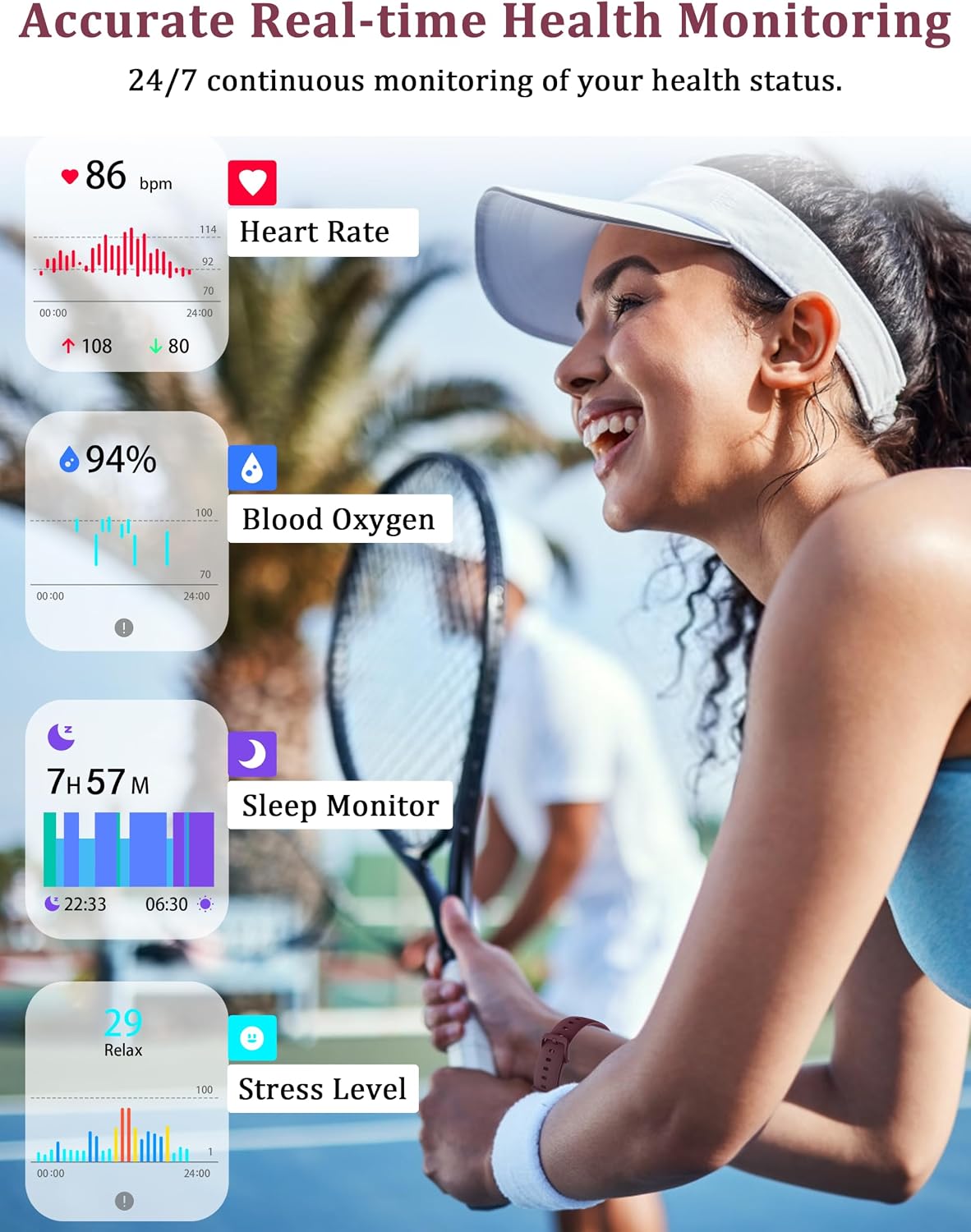 LODIMEKE Reloj inteligente, Alexa integrado, para responder\/hacer...