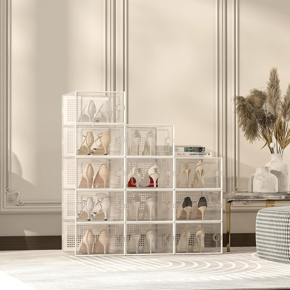Kuject Cajas de almacenamiento de zapatos grandes, 12 unidades | Es...