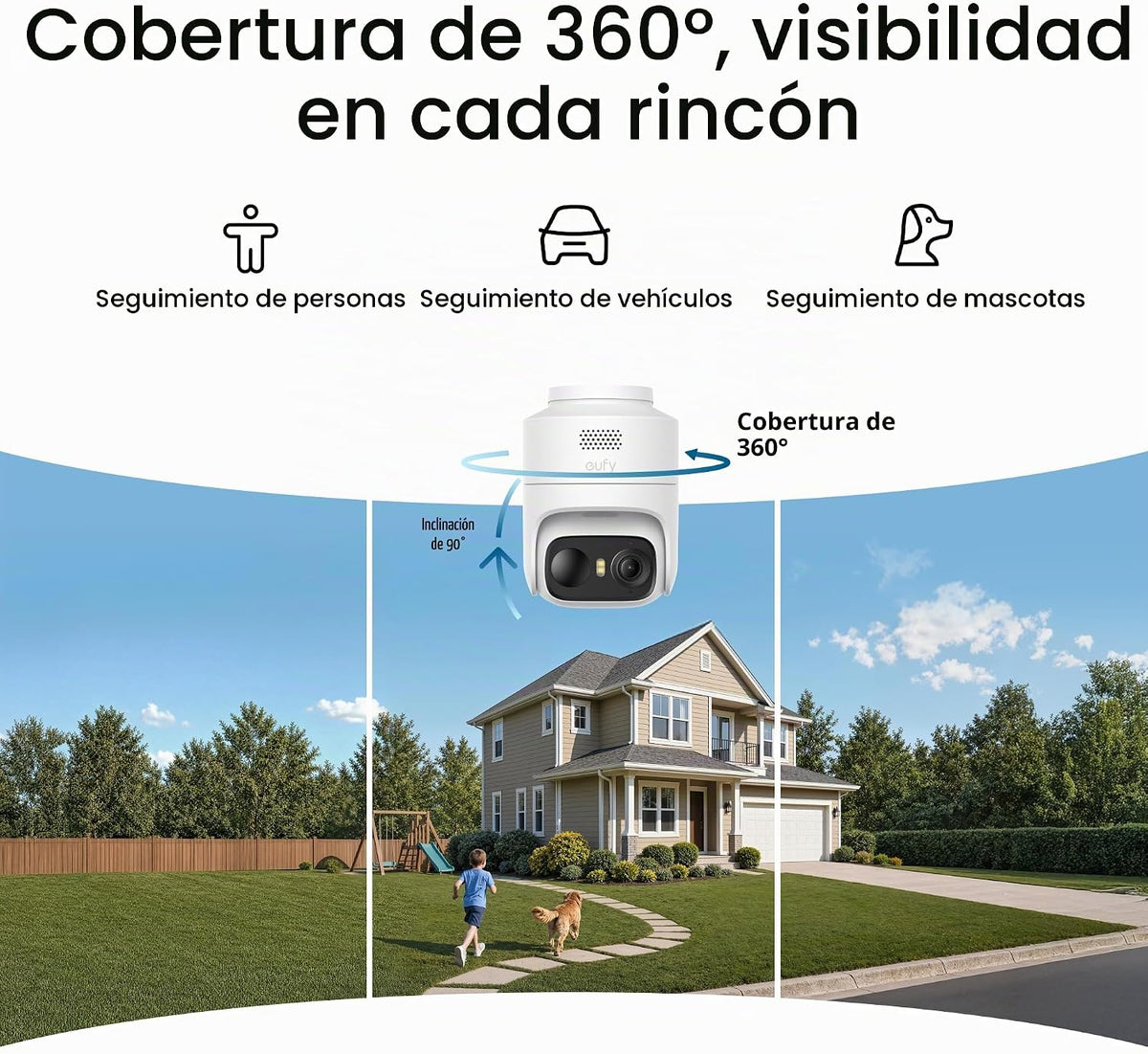 eufy Security eufyCam C37, cámaras solares inalámbricas para exteri...