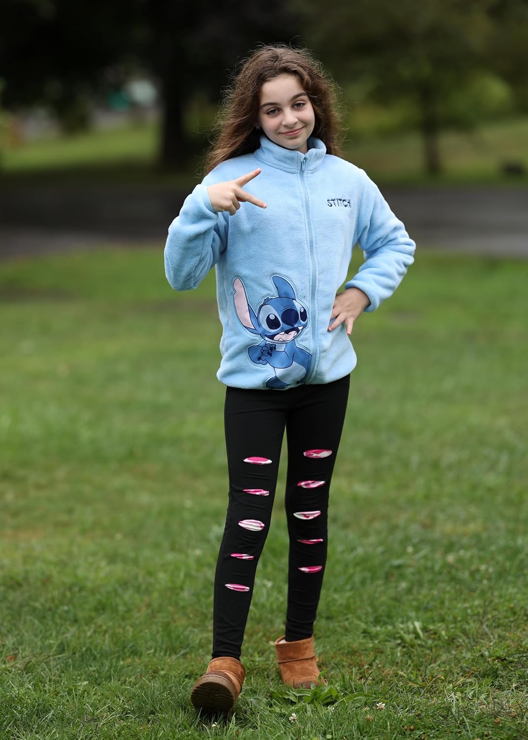 Disney Stitch Frozen Elsa Minnie Mickey - Chaqueta de forro polar p...
