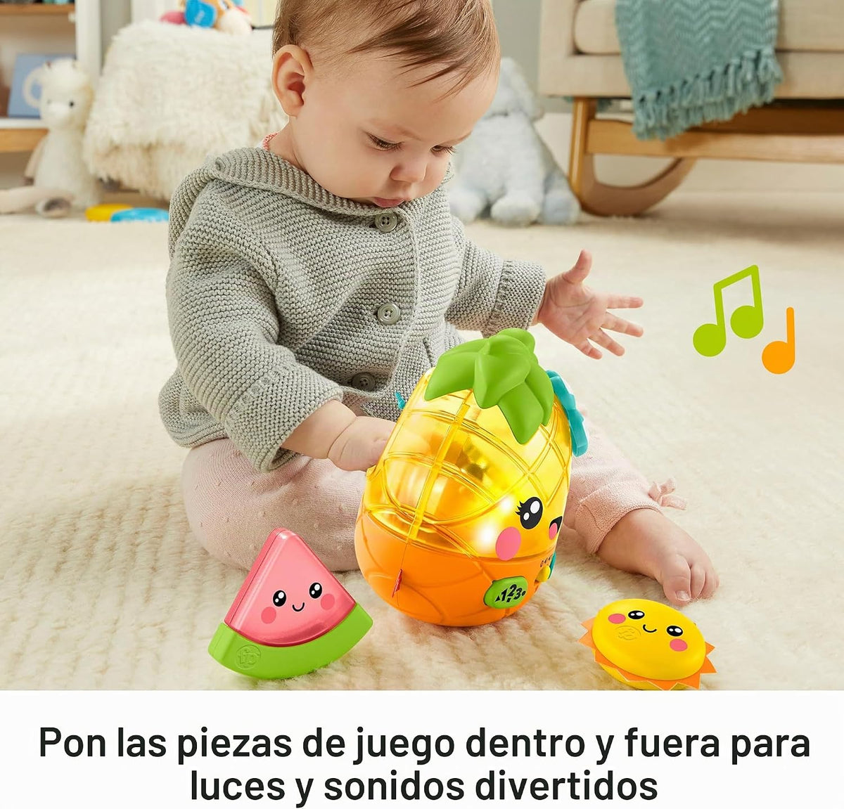 Fisher-Price Paradise Pals Magical Lights & Tunes Piña, juguete...