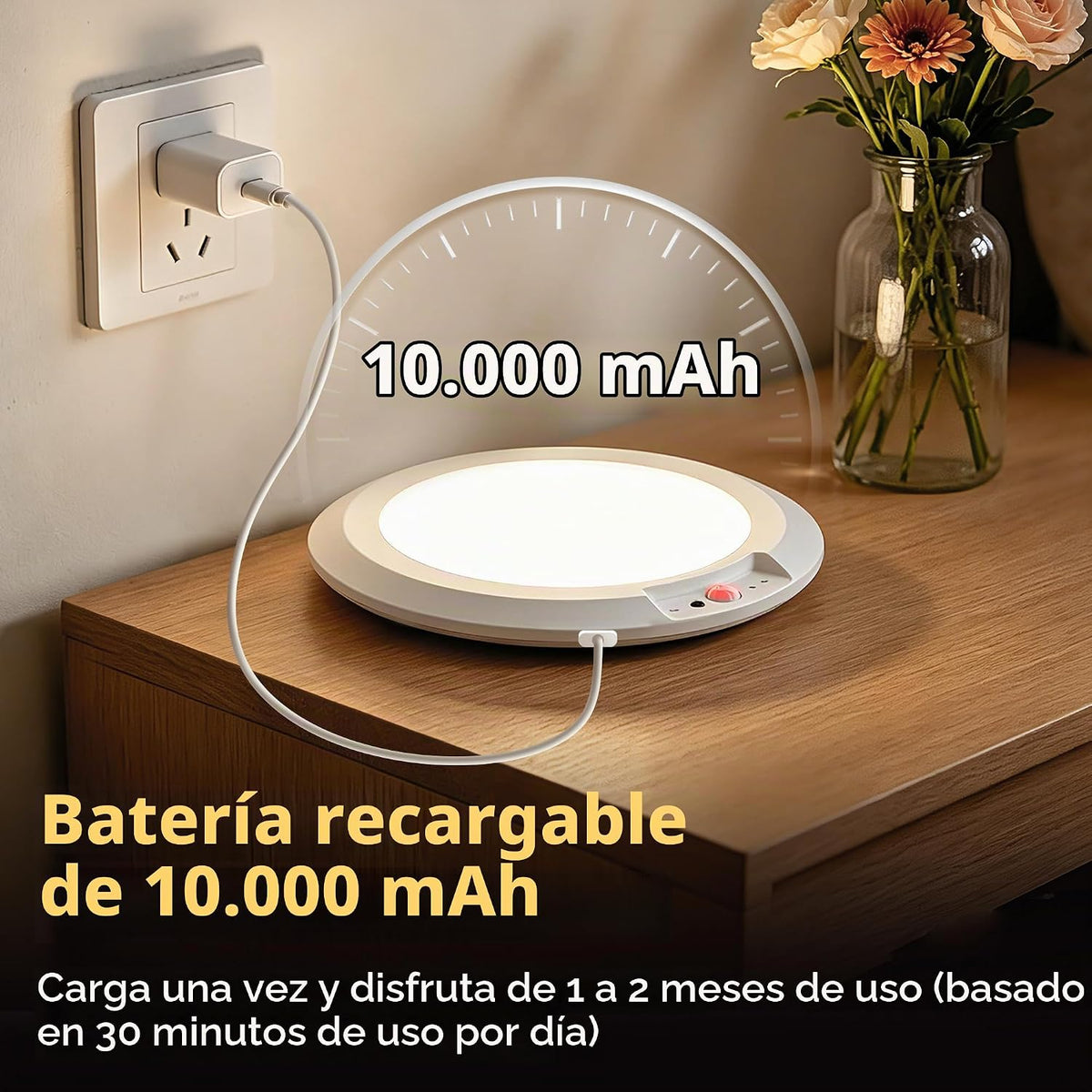 Free2Glow Lámpara de techo recargable de 10000 mAh, funciona con pi...
