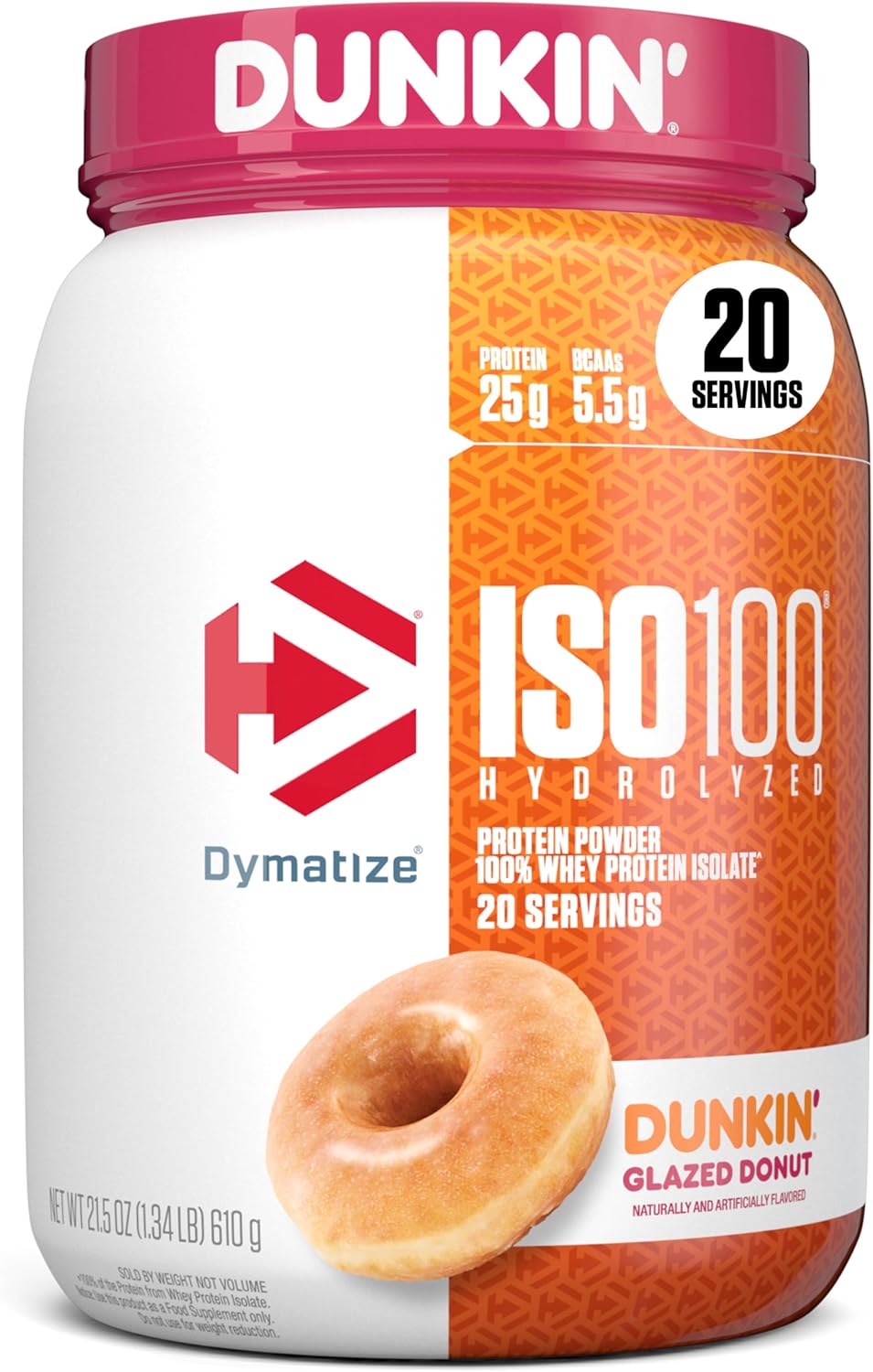 Dymatize Polvo de proteína ISO100, 100% aislado de suero de leche |...